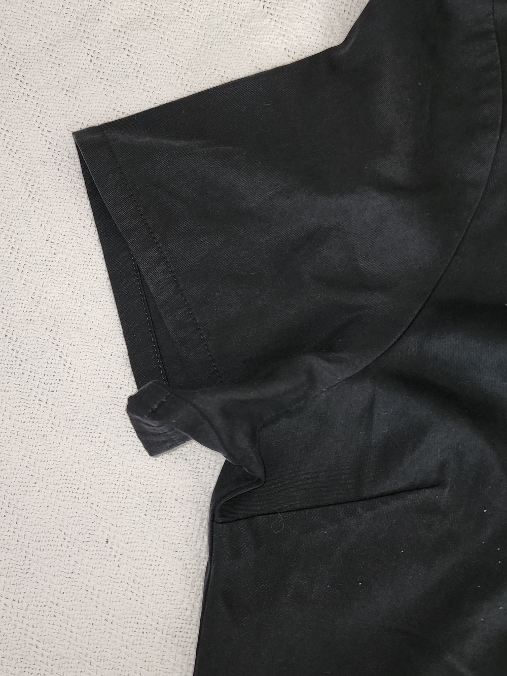 DICKIES EDS Signature Black Scrub Top Keyhole Notch V-Neck Pockets - Picture 6 of 12
